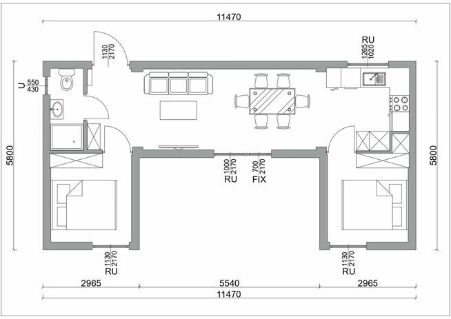 Całoroczny dom modułowy 52 m2 bez pozwolenia na budowę