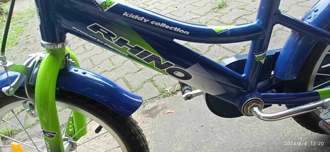 Markowy ALUMINIOWY rower dla dziecka 16 cali z bocznymi kołami