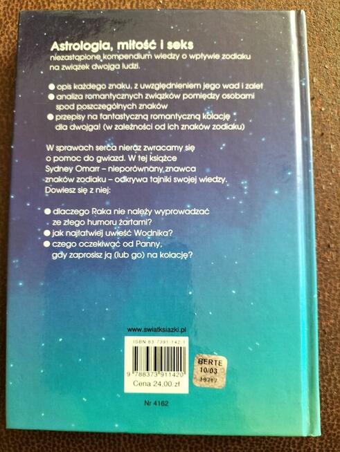 Sprzedam poradnik Astrologia Milosc I Seks - NOWY !!! Okazja