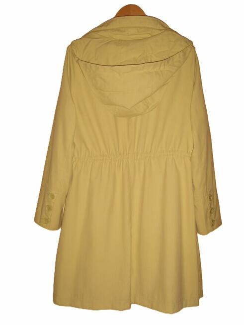 PŁASZCZ DAMSKI, TRENCZ, PROCHOWIEC, KANARKOWY =WROCŁAW=