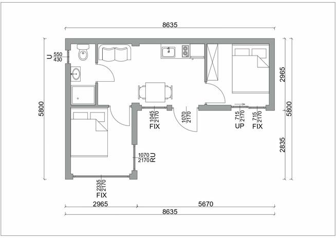 Całoroczny dom modułowy 35 m2 bez pozwolenia na budowę