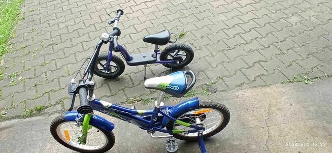 Markowy ALUMINIOWY rower dla dziecka 16 cali z bocznymi kołami