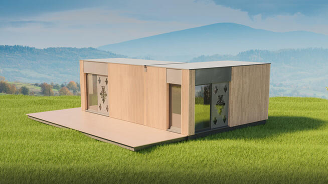 Całoroczny dom modułowy 35 m2 bez pozwolenia na budowę