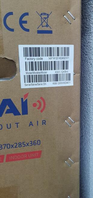 Klimatyzator klimatyzacja Kaisai Fly 3,5 kW