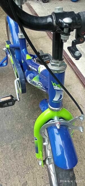 Markowy ALUMINIOWY rower dla dziecka 16 cali z bocznymi kołami