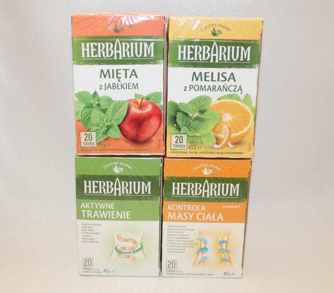 Herbata ziołowa herbarium melisa pomarańcza i jabłko mięta