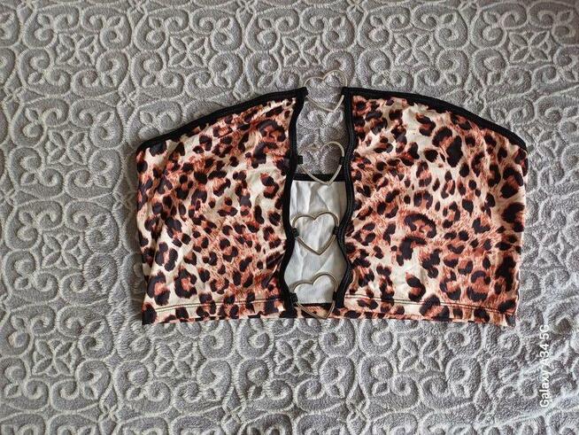 Seksi top w panterkę, XL