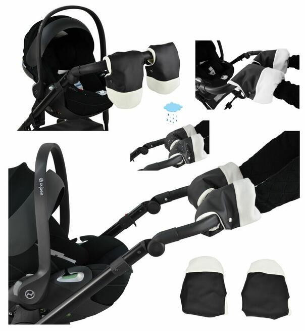 Mufka do Wózka na Sanki Ogrzewacz Rąk Rękawice z Polarem