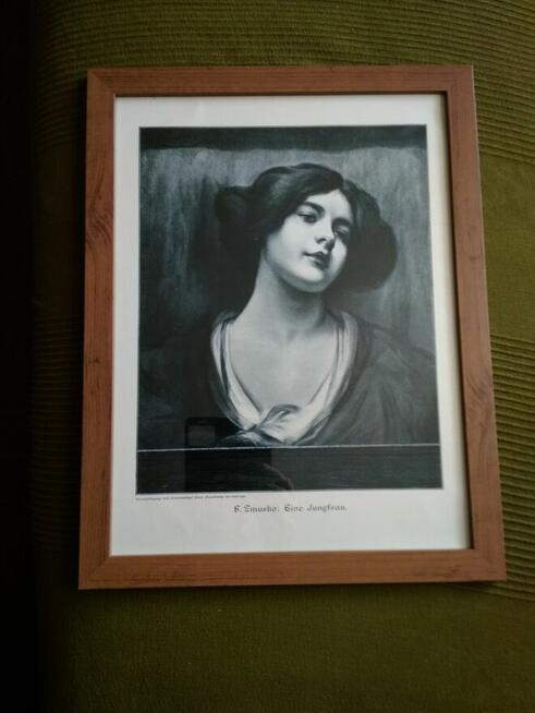Młoda dziewczyna -współczesny reprint pracy F.Żmurki z 1892r