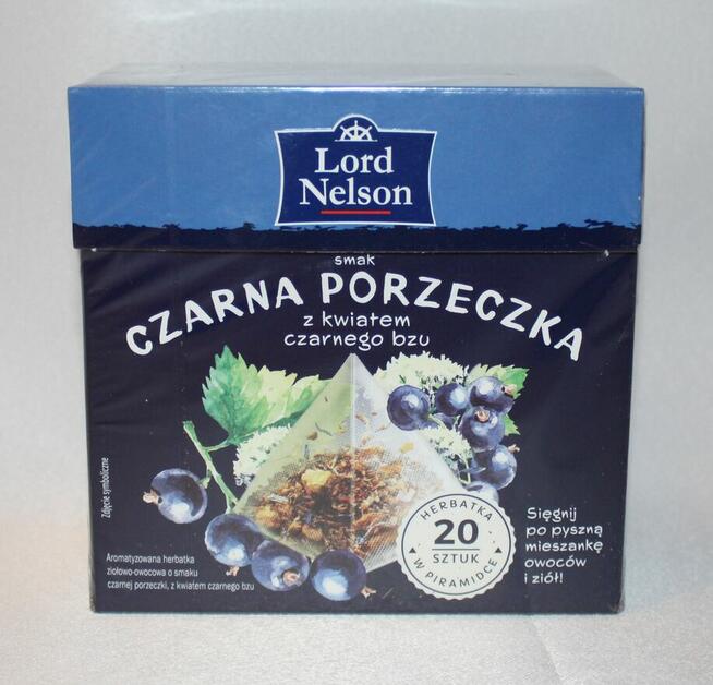 Herbata Lord Nelson porzeczka czarny bez 20t