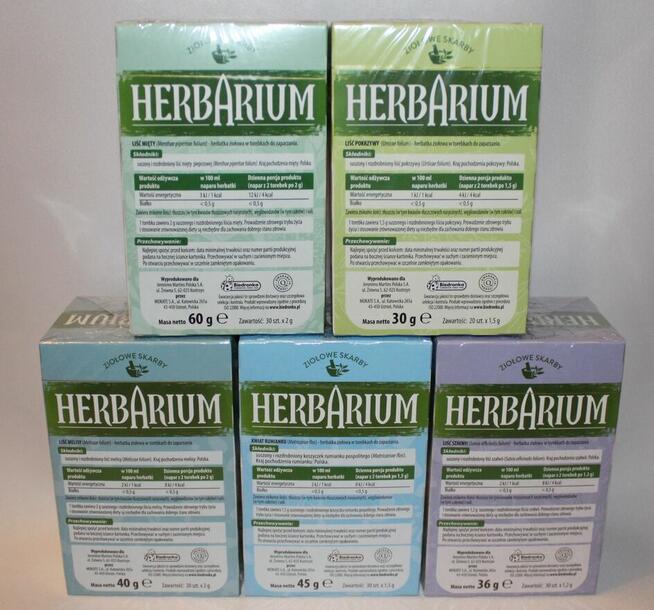 Herbata ziołowa herbarium melisa pomarańcza i jabłko mięta