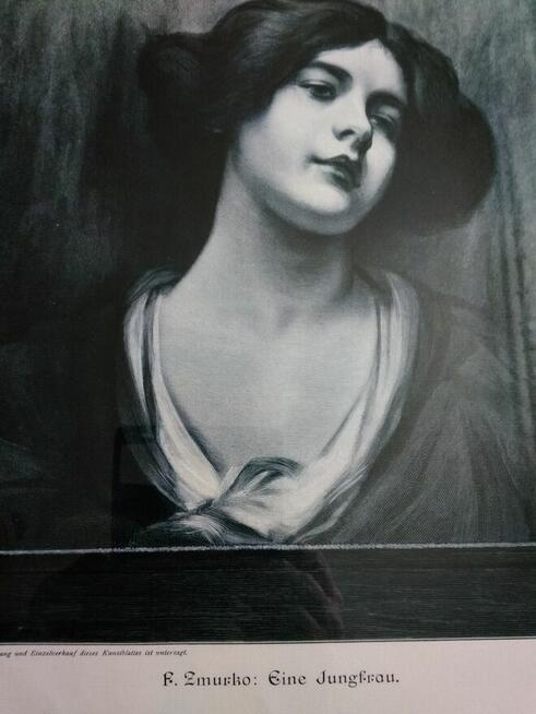 Młoda dziewczyna -współczesny reprint pracy F.Żmurki z 1892r