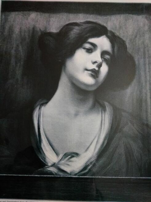 Młoda dziewczyna -współczesny reprint pracy F.Żmurki z 1892r