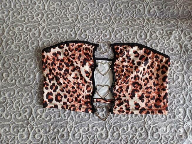 Seksi top w panterkę, XL