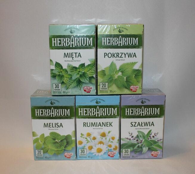 Herbata ziołowa herbarium melisa pomarańcza i jabłko mięta