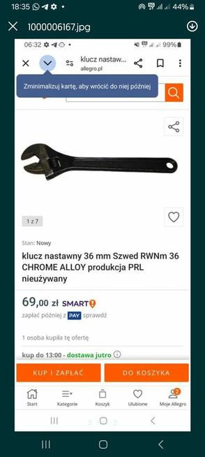 Klucz nastawny 36