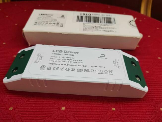 Zasilacz LED DUSKTEC 24V 60W Transformator do Lampy taśm LED