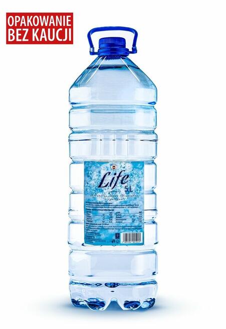 Woda mineralna LIFE niegazowana - 5 l BEZ KAUCJI na paletach