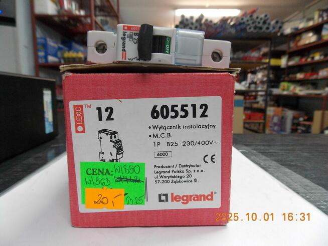 Wyłącznik nadprądowy bezpiecznik B25