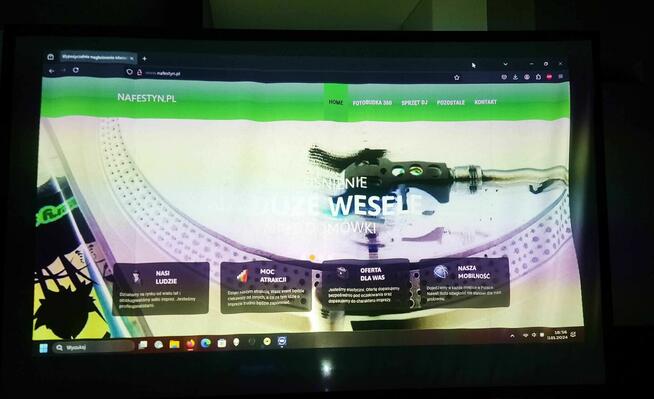 Wynajem rzutnik projektor multimedialny , ekran 100 120