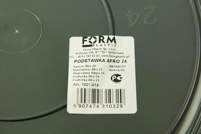Podstawka Afro 24 pod doniczki Antracyt 24cm - 25 sztuk