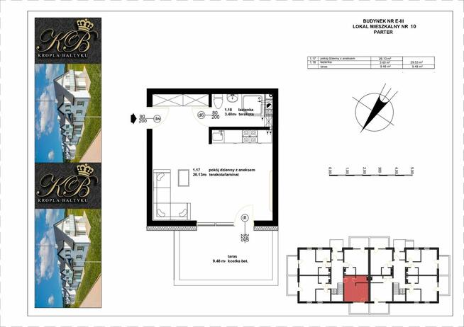 Mieszkanie 1 pokojowe, Darłowo, dostępne od ręki