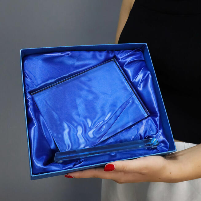 Statuetka Szklana Podziękowanie Dla Policjanta Na Emeryturę