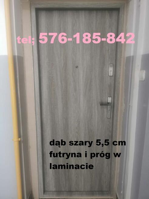 Drzwi wejściowe wewnątrzklatkowe WEJŚCIOWE z montażem