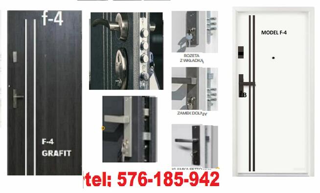 DRZWI zewnętrzne drewniane i metalowe z montażem WEJŚCIOWE