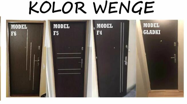 Drzwi wejściowe wewnątrzklatkowe WEJŚCIOWE z montażem