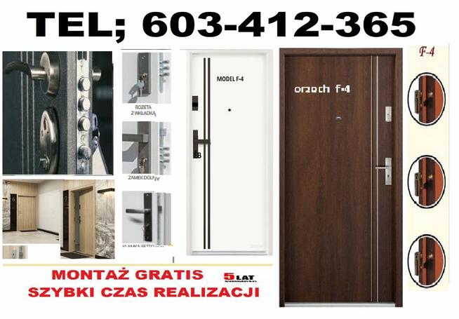 Drzwi zewnętrzne wejściowe z montażem antywłamaniowe