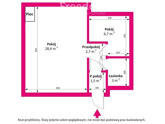 Segment - dwa pokoje - w Otwocku w lesie