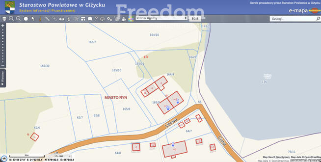 Działka budowlana nad jeziorem Ołów – Ryn