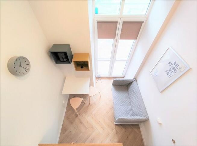 Legionów 80, Studio z mini ogródkiem i antresolą