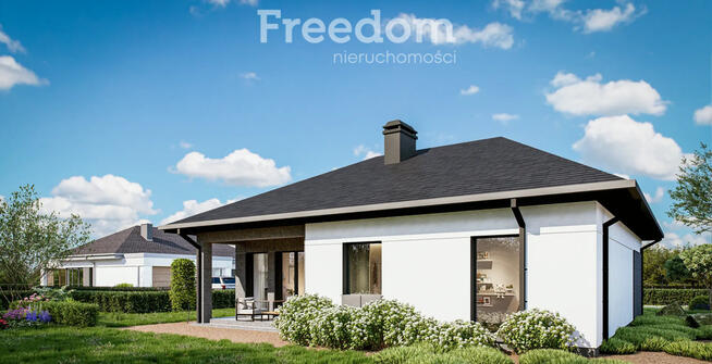 uroczy dom parterowy w otoczeniu przyrody