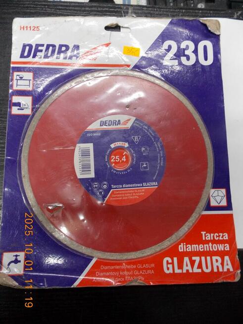 Tarcza diamentowa DEDRA do gresu glazury klinkieru 230x25,4
