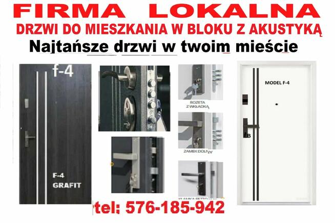 DRZWI zewnętrzne drewniane i metalowe z montażem WEJŚCIOWE