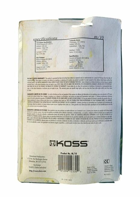 Mikrofon jednokierunkowy Koss M10