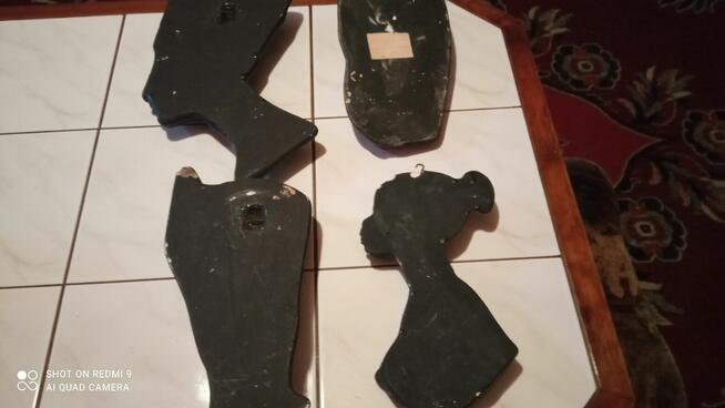 4 stare figurki gipsowe z lat 80 sprzedam