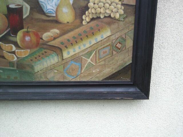 Stary obraz olejny ,, Martwa natura,,