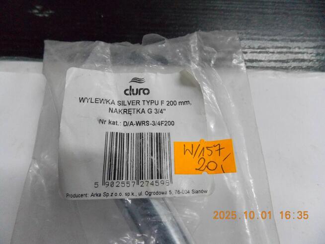 Wylewka SILVER typu F 200 MM DURU