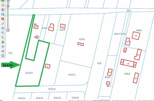 Działka rekreacyjna 2172 m² Wytyczno