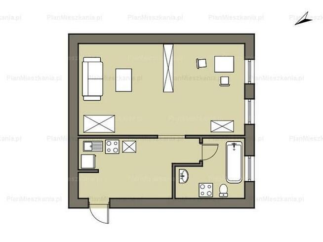 Krajowej 102, Batory, funkcjonalna kawalerka