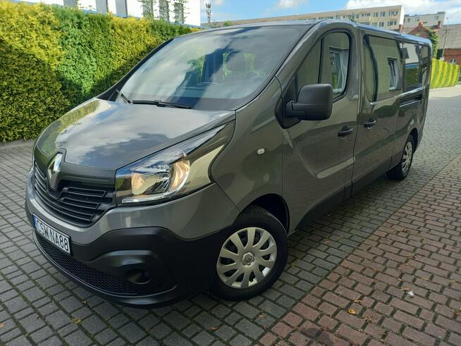 Renault Trafic 1.6D 121KM Długi 6Osób Brygadówka Salon PL 64Tys Km F.Vat 23% Jak Nowy