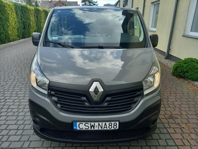 Renault Trafic 1.6D 121KM Długi 6Osób Brygadówka Salon PL 64Tys Km F.Vat 23% Jak Nowy