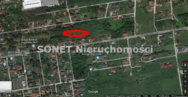 Działka inwestycyjna Sulejówek, Narutowicza