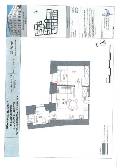 Mieszkanie Kielce Centrum, Adama Mickiewicza