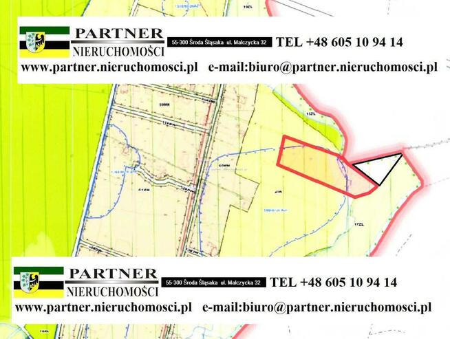 Działka rolna Gałów gm. Miękinia