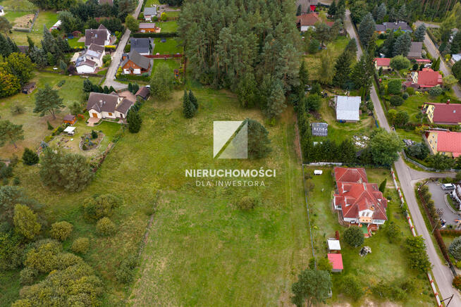 Santoczno,, działka budowlana 1489 mkw przy lesie