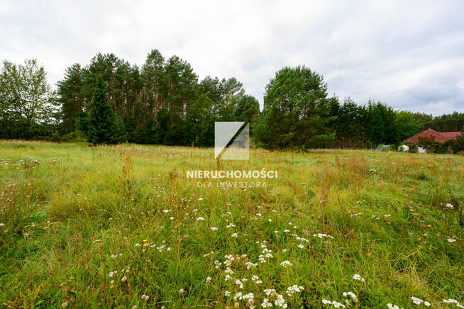 Santoczno,, działka budowlana 1489 mkw przy lesie